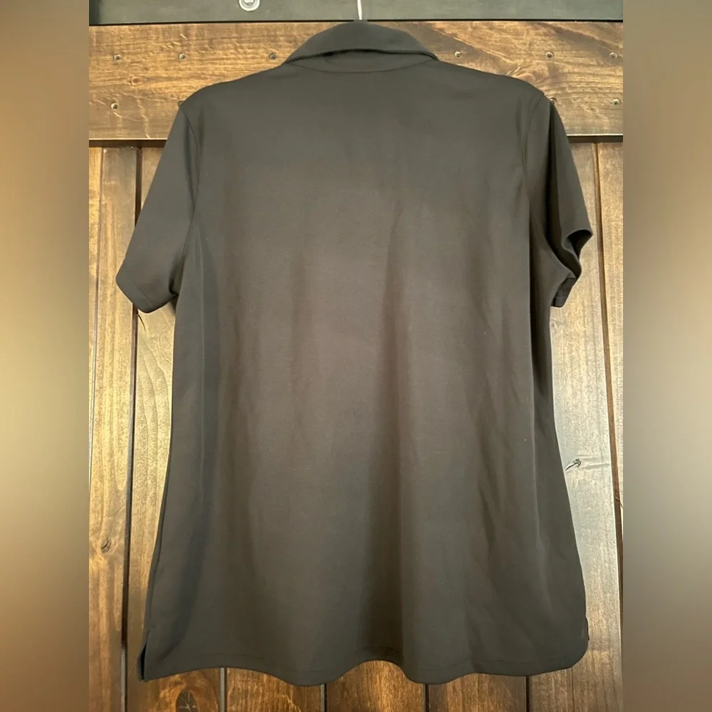 Lady Hagen Black Polo Shirt Short Sleeve Casual - Picture 5 of 5